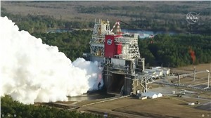 NASA Conducts Test of SLS Rocket Core Stage for Artemis I Moon Mission