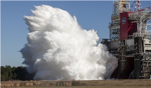 Boeing, NASA Complete Hot Fire Test of SLS Core Stage for Artemis I