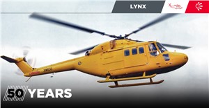 Leonardo&#39;s Lynx Helicopter Marks 50 Years Since Maiden Flight