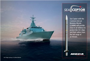 MBDA&#39;s Sea Ceptor Ordered for Canadian Surface Combatant