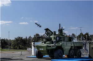 1st Firing of MMP from a Jaguar Armoured Vehicle