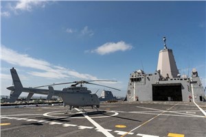 NGC&#39;s MQ-8C Fire Scout Completes Successful Fit Check aboard USS Anchorage (LPD-23)