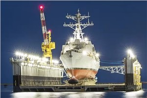 Huntington Ingalls Industries Launches 1st Flight III Guided Missile Destroyer Jack H. Lucas (DDG 125)