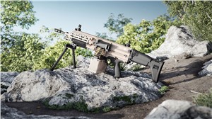 The New FN Evolys Ultralight Machine Gun for the 1st Time at DSEI