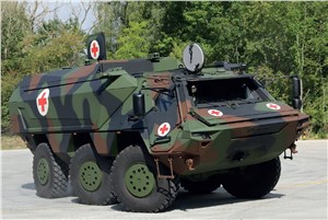 Rheinmetall Presents New High-roof Version of the Fuchs/Fox Wheeled Armoured Transport Vehicle