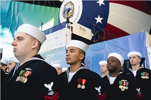 Virginia-Class Attack Submarine New Jersey Christened at Newport News Shipbuilding