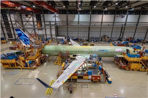 1st A321XLR Development Aircraft Undergoes Final Assembly