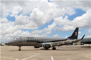Brazil&#39;s Federal Police Receive Embraer&#39;s E175 Jet