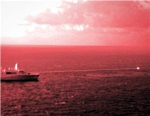 USS Portland Tests High Energy Laser Weapon System in Gulf of Aden