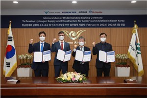 Airbus, Air Liquide, Korean Air and Incheon International Airport Corp Partner to Pioneer the Use of Hydrogen in the Decarbonization of the Aviation Sector in Korea