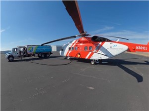 S-92 Helicopter Lands at HAI HELI-EXPO 2022 Using Sustainable Aviation Fuel