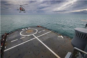 VSR700 Autonomous Take-off and Landing Capabilities Tested at Sea