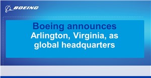 Boeing Names Northern Virginia Office Its Global Headquarters; Establishes Research &amp; Technology Hub