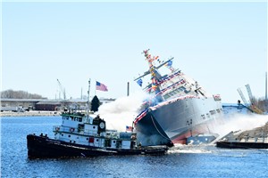 LCS 29, USS Beloit, Christened and Launched
