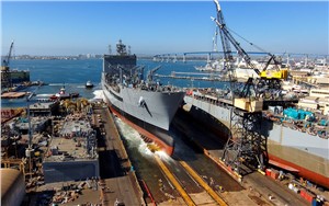 GD NASSCO Christens the 3rd Ship in the T-AO Fleet Oiler Program for the US Navy