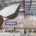Airbus Built Inmarsat-6 F2 Satellite Arrives on Board an Airbus Beluga in Florida for Launch