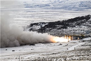 NGC Test Fires Stage-One Solid Rocket Motor for Sentinel Missile