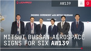 Mitsui Bussan Aerospace Signs for 6 AW139 Helicopters