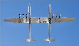 Stratolaunch Completes 3rd Captive Carry Flight with Talon-A Vehicle