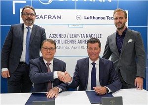 Safran and Lufthansa Technik Sign a License Agreement