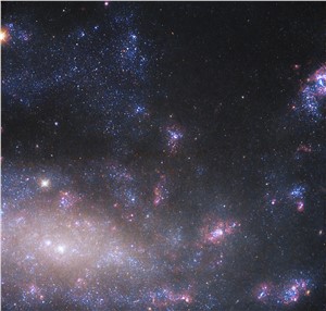 Hubble Gazes at the Home of an Enormous Black Hole