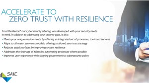 SAIC Launches Trust Resilience, a New Government Zero Trust Cybersecurity Accelerator