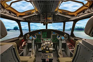 Navy Delivers 1st Pilot Trainer to Deployed Carrier Airborne Early Warning Squadron