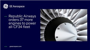 Republic Airways Orders 37 More Engines to Power All-CF34 Fleet