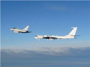 RAF Typhoon Jets Intercept Russian Bombers Flying North of Scotland