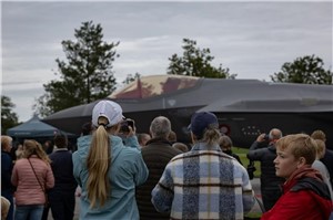 Royal Danish AF and LM Celebrate Arrival of 1st 4 Danish F-35 Aircraft