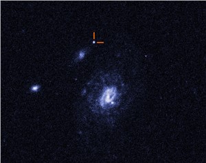 NASA&#39;s Hubble Finds Bizarre Explosion in Unexpected Place
