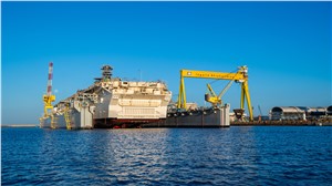 HII&#39;s Ingalls Shipbuilding Launches Amphibious Assault Ship Bougainville (LHA 8)