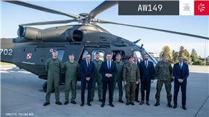Polish Land Forces Take Delivery of Their 1st AW149 Helicopters