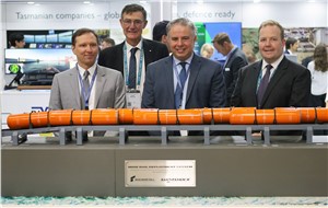 Rheinmetall Defence Australia and Supashock unveil the Sea Mine Rail Deployment System