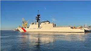 National Security Cutter Calhoun&#160;Sails Away from  HII&#39;s Ingalls Shipbuilding