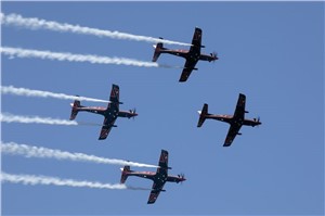 The RAAF&#39;s Aerobatic Display Team Roulettes Flies on Saf for the 1st Time Supported by Neste, Viva Energy and Vitol