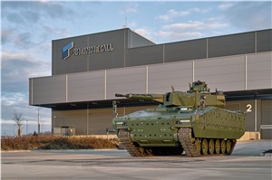 Rheinmetall Builds 1st Lynx Infantry Fighting Vehicle for Hungary in Hungary