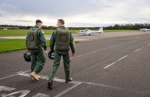 Ukrainian Pilots Learn to Fly F-16 Fighter Jets After Completing Basic Training in the UK