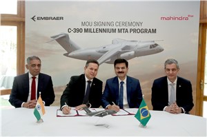 Embraer and Mahindra Announce Collaboration on the C-390 Millennium Medium Transport Aircraft in India