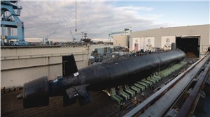 HII Launches Virginia-class Submarine&#160;Massachusetts (SSN 798) at Newport News Shipbuilding