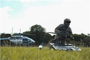 Preparing to Pioneer: Controlling Drones from an H145M