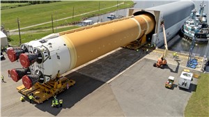 Artemis II SLS Core Stage Heading to NASA&#39;s Kennedy Space Center