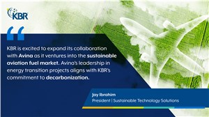 KBR and Avina Enter Into FEED and Technology Licensing Agreement for Sustainable Aviation Fuels