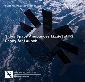 Sidus Space Announces LizzieSat-2 Ready for Launch
