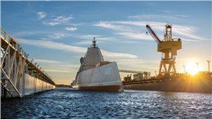HII&#39;s Ingalls Shipbuilding Undocks USS Zumwalt (DDG 1000)
