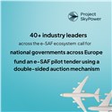 46 Companies Call for National Governments to Fund an e-SAF Pilot Tender Via Double-sided Auctions