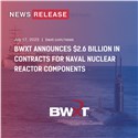 BWXT Announces $2.6Bn in Contracts for Naval Nuclear Reactor Components