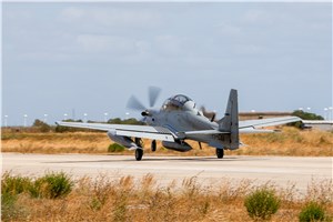 The Portuguese AF&#39;s 1st A-29N Super Tucano Arrive at OGMA&#39;s Facilities