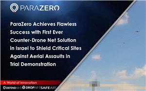 ParaZero Achieves Flawless Success with 1st Ever Counter-Drone Net Solution in Israel to Shield Critical Sites Against Aerial Assaults in Trial Demo