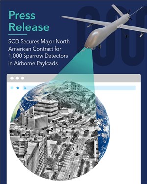 SCD Secures Major North American Contract for Approximately 1,000 Sparrow cooled IR Detectors for Airborne Payloads